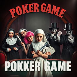 An eye-catching movie poster featuring a dynamic team of five eclectic characters in a sinister casino backdrop