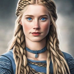 Update the portrait to reflect a 22-year-old Norse woman