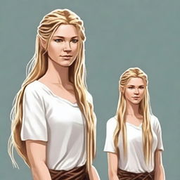 Redesign the Norse woman with a more contemporary look