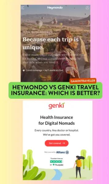 Find out which travel insurance fits your adventurous spirit! Answer a few simple questions to discover if Heymondo or Genki is your perfect match!