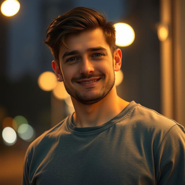 A 25-year-old man, standing 1