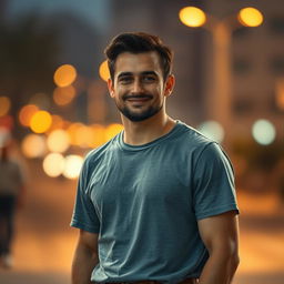 A 25-year-old man, standing 1