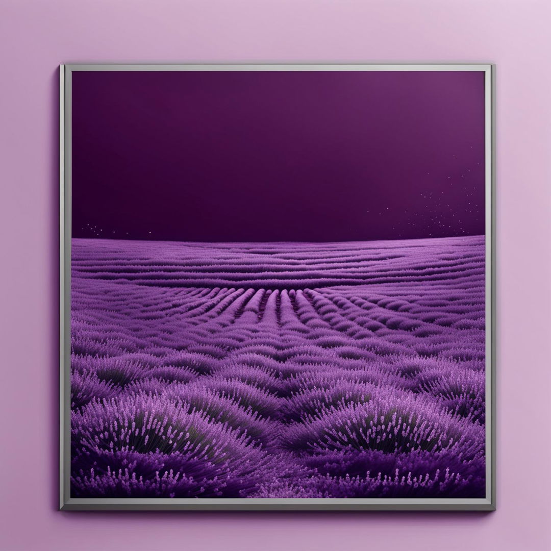 HD poster showcasing ten shades of lavender purple with varying textures.