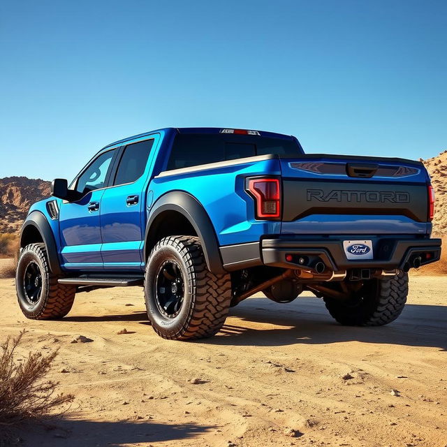 A Ford Raptor R with a body styled like an Expedition Tremor, showcasing an aggressive design with a robust off-road stance