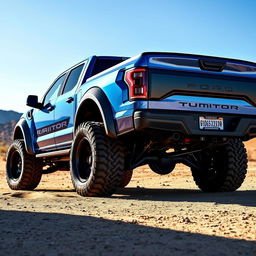 A Ford Raptor R with a body styled like an Expedition Tremor, showcasing an aggressive design with a robust off-road stance