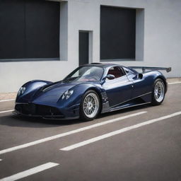 Envisage a 1940s-inspired Pagani with all its bold and dramatic style elements; sleek lines, wide wheel arches and a polished chrome finish, placed on a classic racing circuit