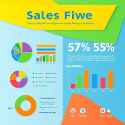 Sales figures displayed in a vibrant and engaging infographic