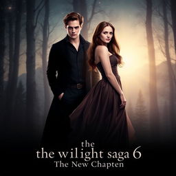 An enchanting teaser poster for 'The Twilight Saga 6: The New Chapter', featuring Kristen Stewart as Bella Swan and Robert Pattinson as Edward Cullen