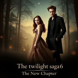 An enchanting teaser poster for 'The Twilight Saga 6: The New Chapter', featuring Kristen Stewart as Bella Swan and Robert Pattinson as Edward Cullen