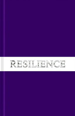 A visually striking book cover that transitions from a deep violet at the top to a pure white at the bottom