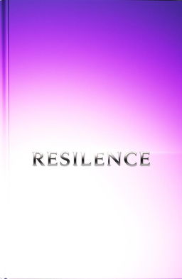 A visually striking book cover that transitions from a deep violet at the top to a pure white at the bottom