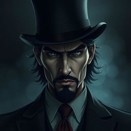 A mysterious man inspired by the aesthetics of the game Content Warning