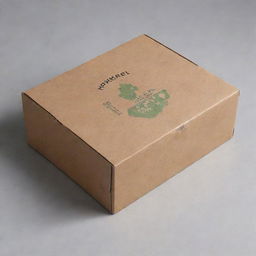 Design a brown kraft gift box for BE brand cookware