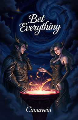 A stunning illustration featuring a beautiful and dangerous Lord of the Dark Realm, exuding an aura of power and mystery