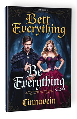 A stunning medieval book cover featuring a young and beautiful lord of darkness with a brooding expression, dressed in ornate dark robes adorned with mystic symbols