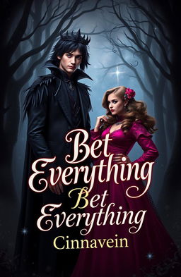 A stunning book cover featuring a young and beautiful lord of darkness, adorned in elegant yet dark attire, with a mysterious and captivating expression