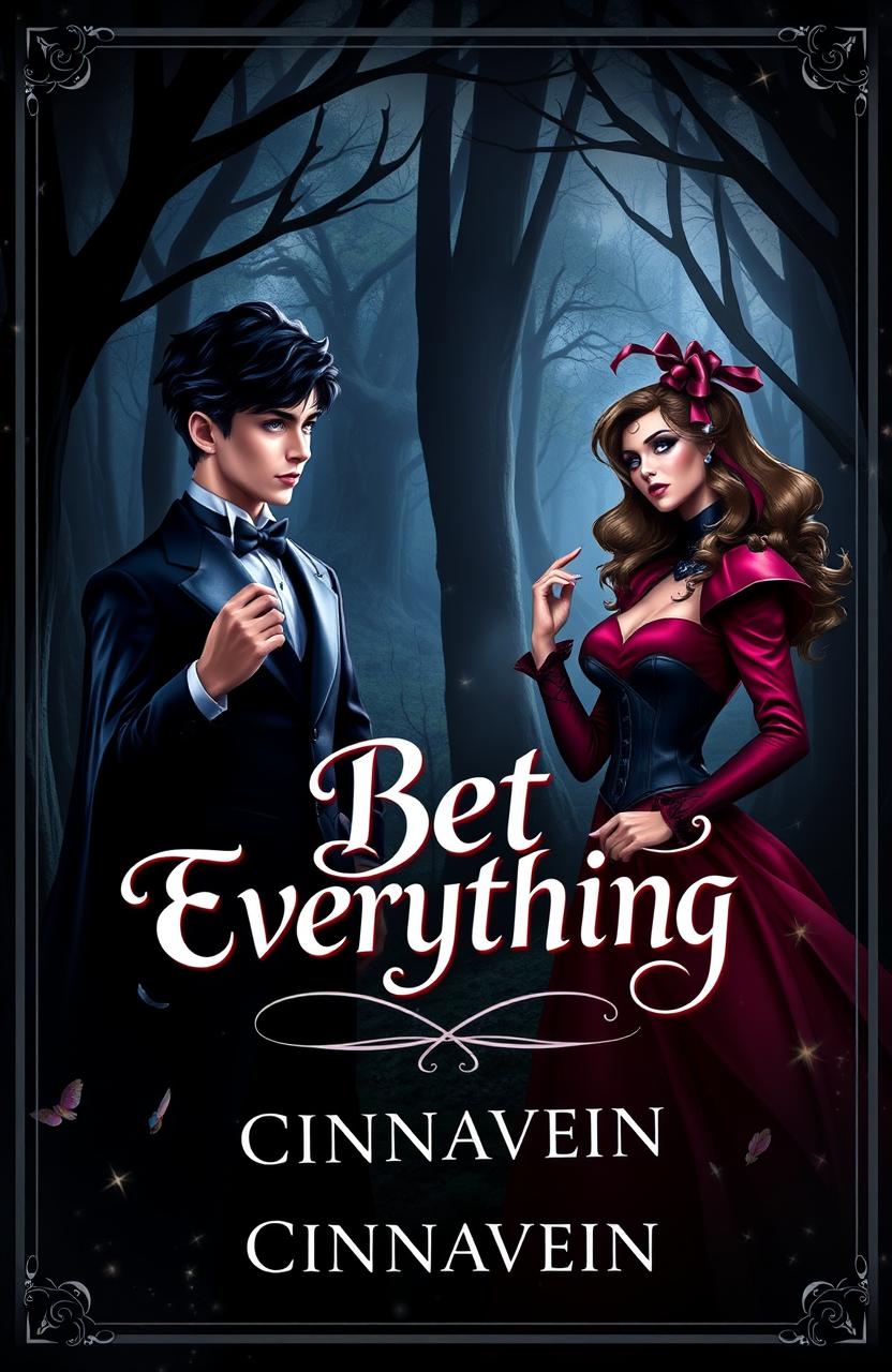 A stunning book cover featuring a young and beautiful lord of darkness, adorned in elegant yet dark attire, with a mysterious and captivating expression