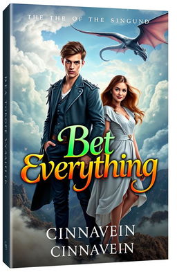 A captivating book cover featuring a young and beautiful lord of the dragons, exuding an aura of confidence and power, standing tall with an intense gaze