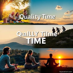 An inspiring and motivational scene depicting the concept of 'quality time' changing lives