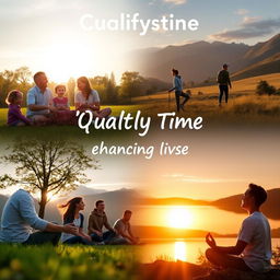 An inspiring and motivational scene depicting the concept of 'quality time' changing lives