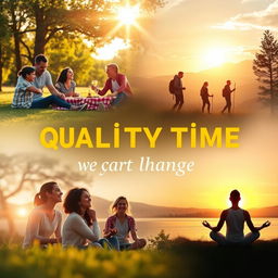 An inspiring and motivational scene depicting the concept of 'quality time' changing lives