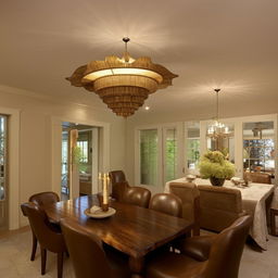 exquisite extra-large interior of exquisite home showing dining area