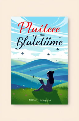 Design an eye-catching ebook cover featuring a vibrant, artistic illustration of a serene landscape with rolling hills, a bright blue sky, and wispy clouds