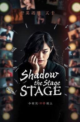 A book cover featuring a blurred background filled with flashes of evocative photography, creating a behind-the-scenes atmosphere