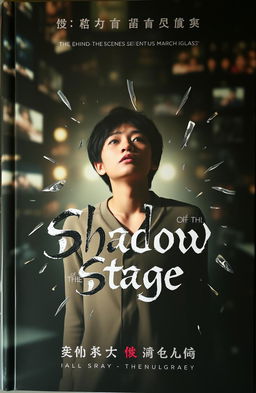 A book cover featuring a blurred background filled with flashes of evocative photography, creating a behind-the-scenes atmosphere