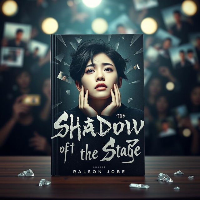 A book cover featuring a blurred background filled with flashes of evocative photography, creating a behind-the-scenes atmosphere