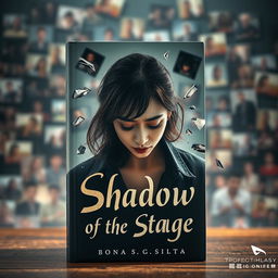A book cover featuring a blurred background filled with flashes of evocative photography, creating a behind-the-scenes atmosphere