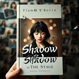 A book cover featuring a blurred background filled with flashes of evocative photography, creating a behind-the-scenes atmosphere