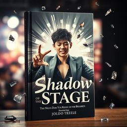 A visually striking book cover featuring a blurred background that bursts with flashes of dynamic photography, replicating a behind-the-scenes ambiance