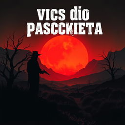 A haunting book cover for 'всё до рассвета' featuring a desolate Wild West valley enveloped in shadows, creating an unsettling horror atmosphere