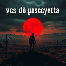 A chilling book cover for 'всё до рассвета', showcasing a vast, desolate Wild West valley under a dark and foreboding sky