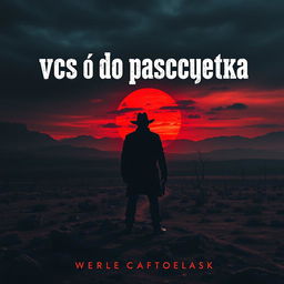 A chilling book cover for 'всё до рассвета', showcasing a vast, desolate Wild West valley under a dark and foreboding sky