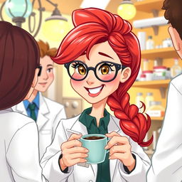 A beautiful illustration of a character named Dr