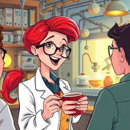 A beautiful illustration of a character named Dr