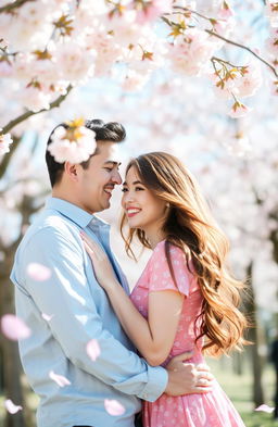 A beautiful and romantic scene depicting love