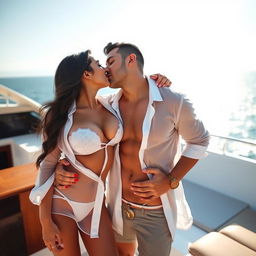 Sensual Radhika Seth in a stylish bikini, accentuated by her captivating red lipstick