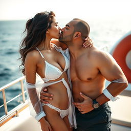 Sensual Radhika Seth in a stylish bikini, accentuated by her captivating red lipstick