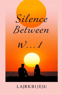 An original book cover for a novel titled "Silence Between Words" by Darkbije_07