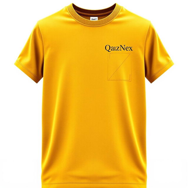 A stylish T-shirt design featuring the letters Q and Z artistically connected into one cohesive shape