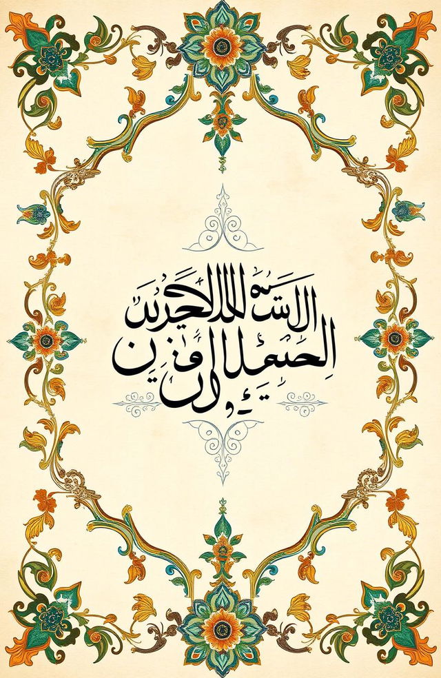 A serene and beautiful Islamic calligraphy art piece featuring the phrase 'أَشْهَدُ أَنْ لَا إِلٰهَ إِلَّا ٱللَّٰهُ' in elegant script