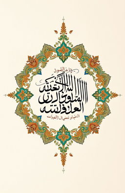 A serene and beautiful Islamic calligraphy art piece featuring the phrase 'أَشْهَدُ أَنْ لَا إِلٰهَ إِلَّا ٱللَّٰهُ' in elegant script