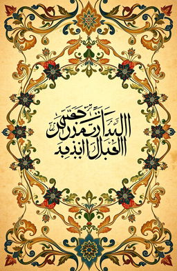 A serene and beautiful Islamic calligraphy art piece featuring the phrase 'أَشْهَدُ أَنْ لَا إِلٰهَ إِلَّا ٱللَّٰهُ' in elegant script