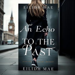A captivating book cover featuring Eilidh Mae, a character with long blonde hair, set against a backdrop of London