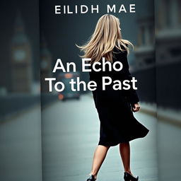 A book cover featuring Eilidh Mae, a striking woman with flowing blonde hair