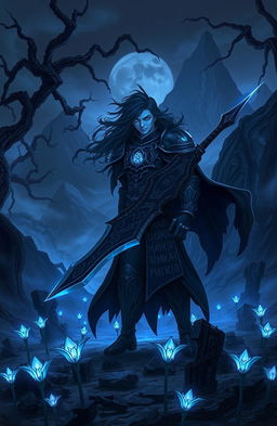 A dark fantasy scene titled 'Dark Blessing'