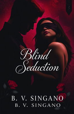 A captivating book cover for the multi-genre novel 'Blind Seduction' by B